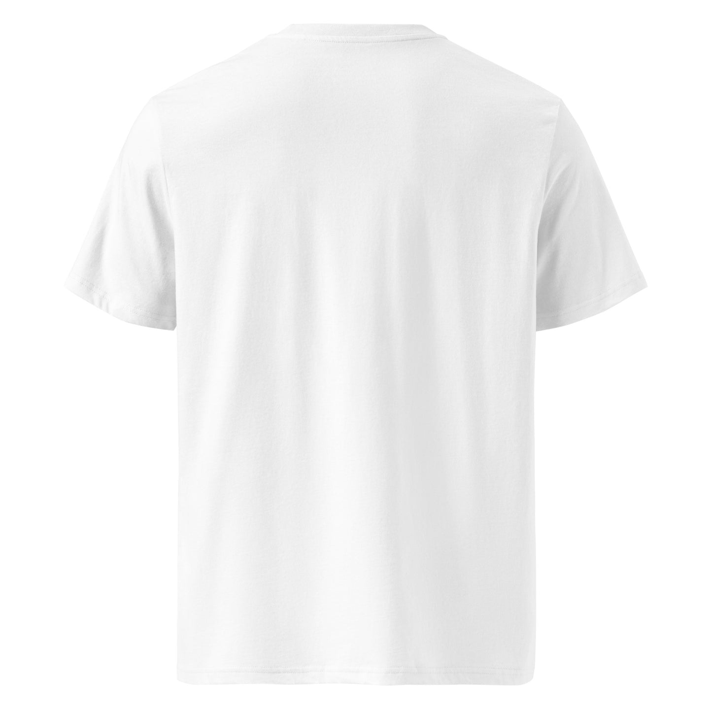 Back of Organic Cotton White T Shirt